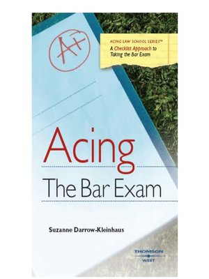 cover image of Darrow-Kleinhaus' Acing the Bar Exam